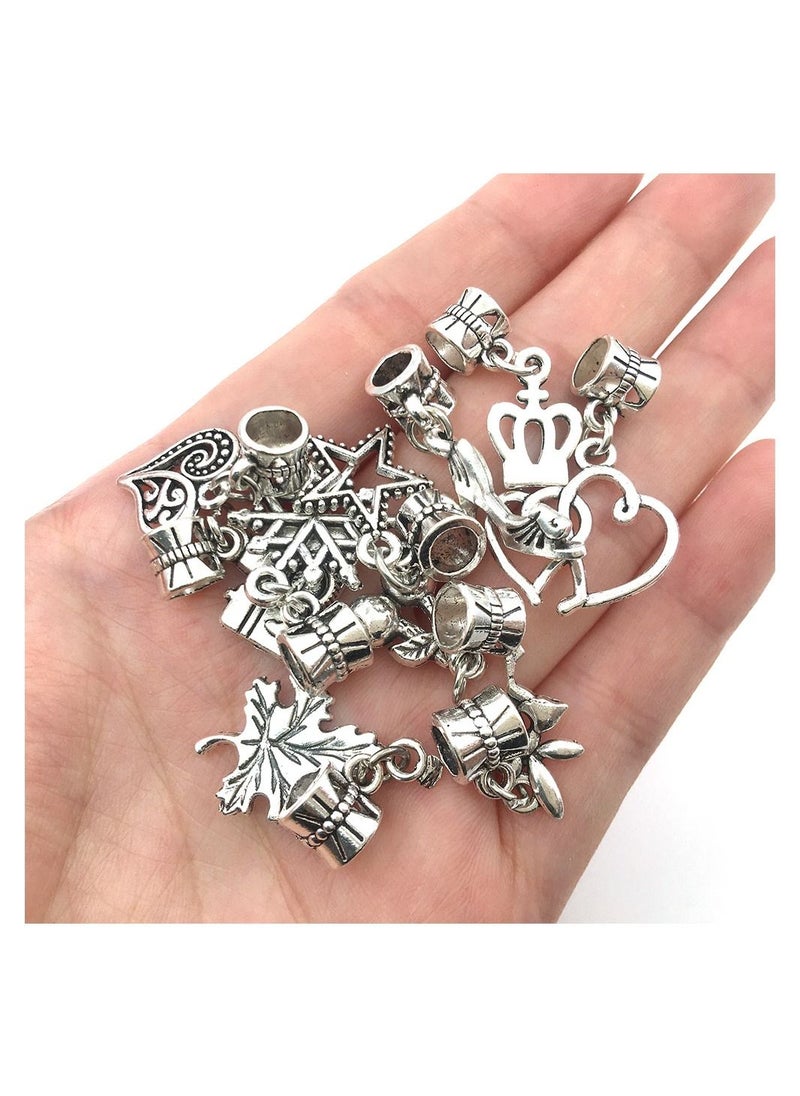 albayt alsaeid - 63 Pieces Charm Bracelet Making Kit Including 60 Jewelry Beads And 3 Snake Chains DIY Craft for Girls Jewelry Gift Set for Arts and Craft for Girls - Image 1