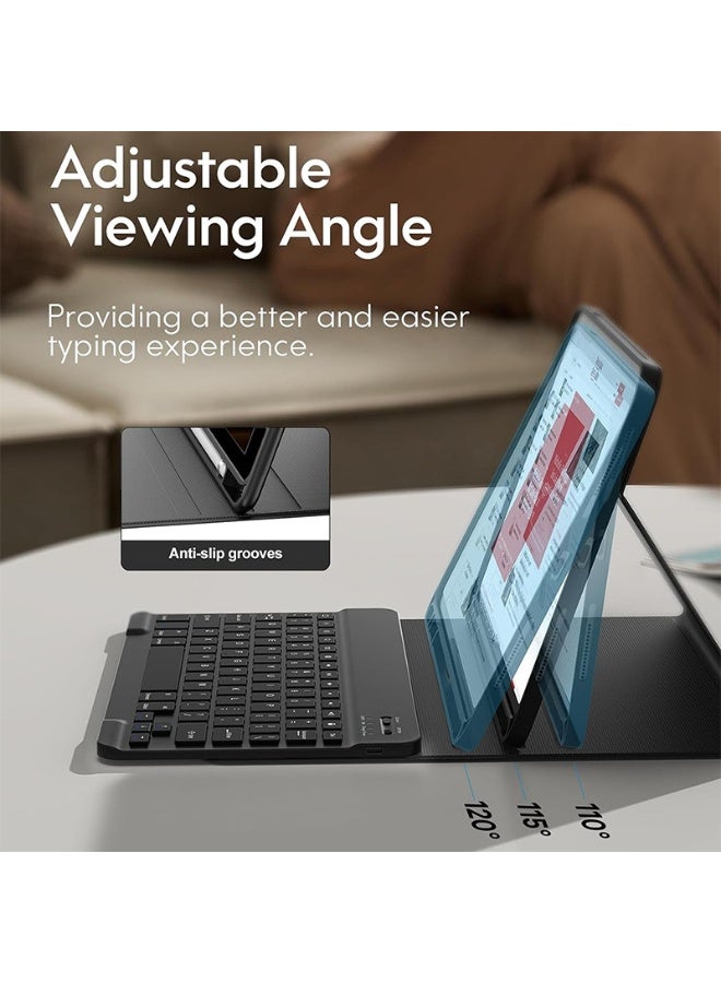 Keyboard with Tablet Case for Samsung Galaxy Tab S10+ 12.4 inch,Detachable Wireless Keyboard Soft TPU Folio Case for S10 Plus, with S Pen Holde - Image 2