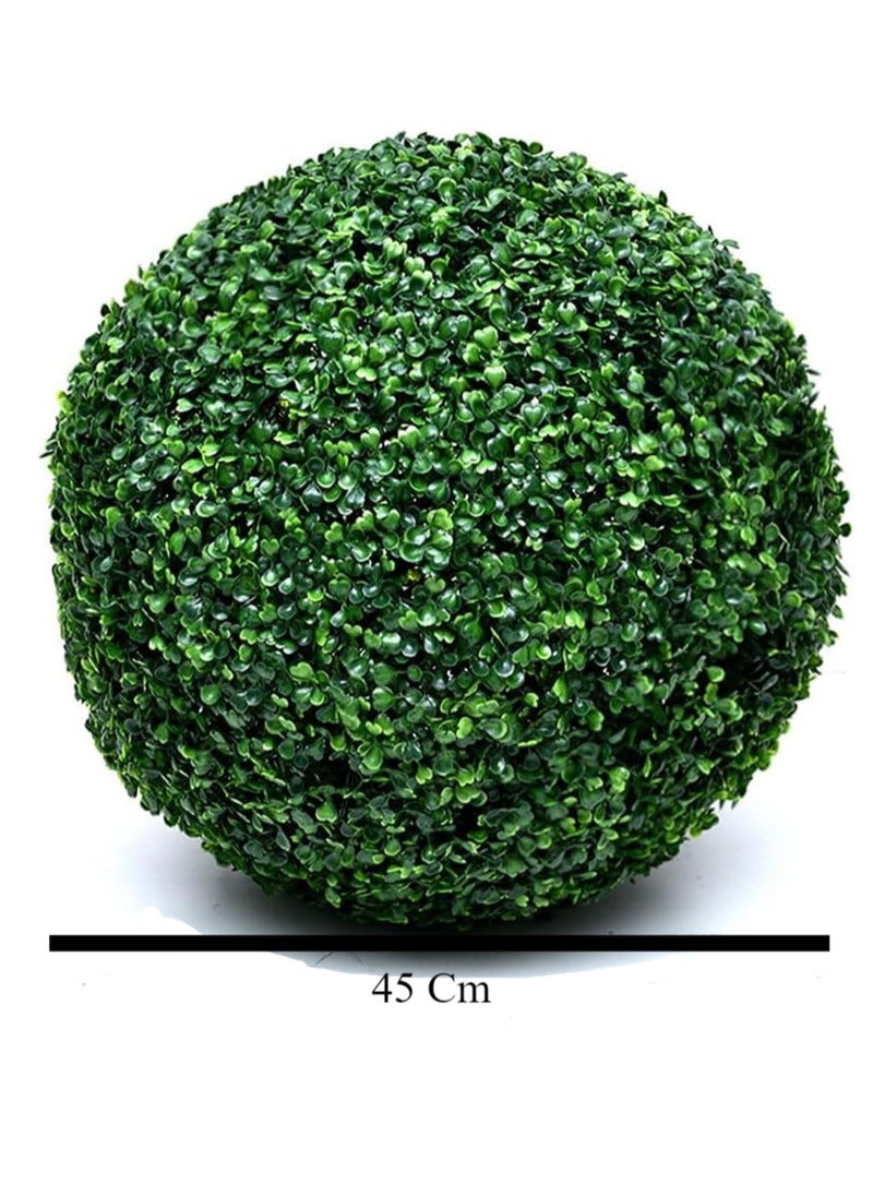 HOME TASTE Home Taste Elegance Life like Artificial Topiary Grass Balls For Home Hotel And Mall Decor Ideal For Indoor And Outdoor Elegance Weddings Christmas And Beyond (Big_45Cm)  - Image 2