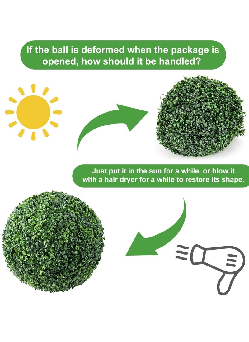 HOME TASTE Home Taste Elegance Life like Artificial Topiary Grass Balls For Home Hotel And Mall Decor Ideal For Indoor And Outdoor Elegance Weddings Christmas And Beyond (Big_45Cm)  - Image 3