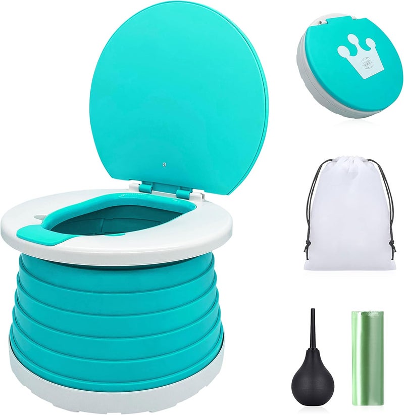 Syraith Toddler Potty, Travel Potty for Toddlers Portable Folding Children's Toilet Chair Seat Boys and Girls Toddler Toilet Training Seat Car Toilet Plate for Travel, Car, Camping, Park Etc - Image 1
