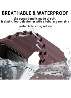 Generic "ELTRAZONE Ocean Band for Apple Watch – Adjustable Soft Silicone Sport Strap for 38mm to 49mm Models, Breathable Elastic Wristband for Men and Women, Compatible with Series Ultra 8/7/SE/6/5/4/3/2/1"  - Image 3
