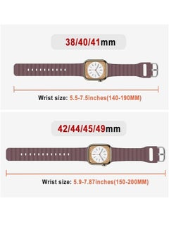 Generic "ELTRAZONE Ocean Band for Apple Watch – Adjustable Soft Silicone Sport Strap for 38mm to 49mm Models, Breathable Elastic Wristband for Men and Women, Compatible with Series Ultra 8/7/SE/6/5/4/3/2/1"  - Image 4