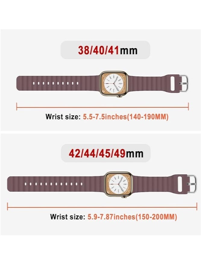 Generic - "ELTRAZONE Ocean Band for Apple Watch – Adjustable Soft Silicone Sport Strap for 38mm to 49mm Models, Breathable Elastic Wristband for Men and Women, Compatible with Series Ultra 8/7/SE/6/5/4/3/2/1" - Image 1