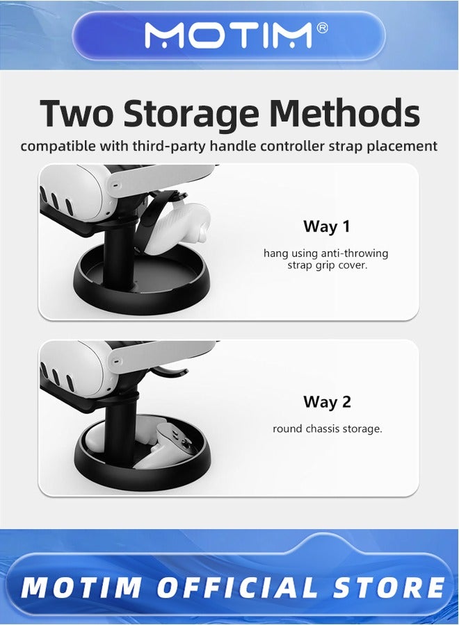 Motim Universal VR Headset Display Dock,Stable Bracket Storage Round Base for Quest 3s/Quest 3/Vision Pro/Quest 2/Pico 4/for PSVR 2 - Image 5