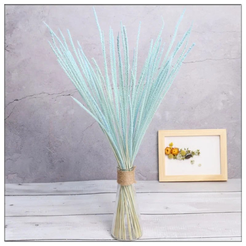 Bluejw Colorful Dried Kirin Grass Flowers Set - Real Natural Unicorn Grass Cotton Setaria Pumila from New Zealand - Premium Dried Plants Arrangement - Image 4