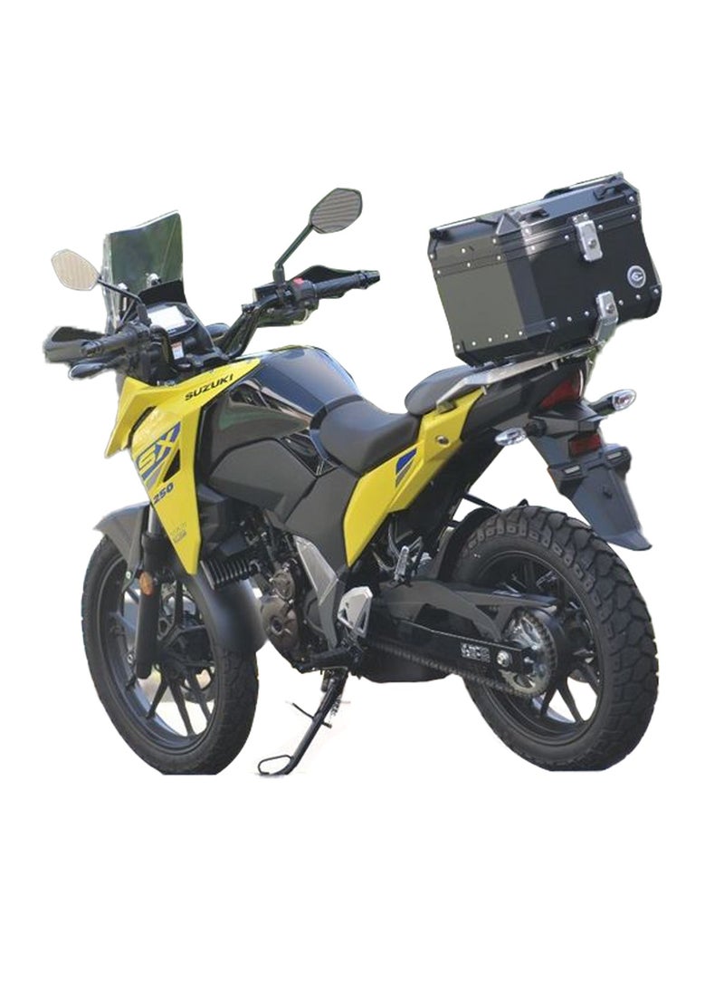Generic Motorcycle Q1-J2 Coo Case Top Rack Accessories and  Utility Storage Box Black, 45L  - Image 2