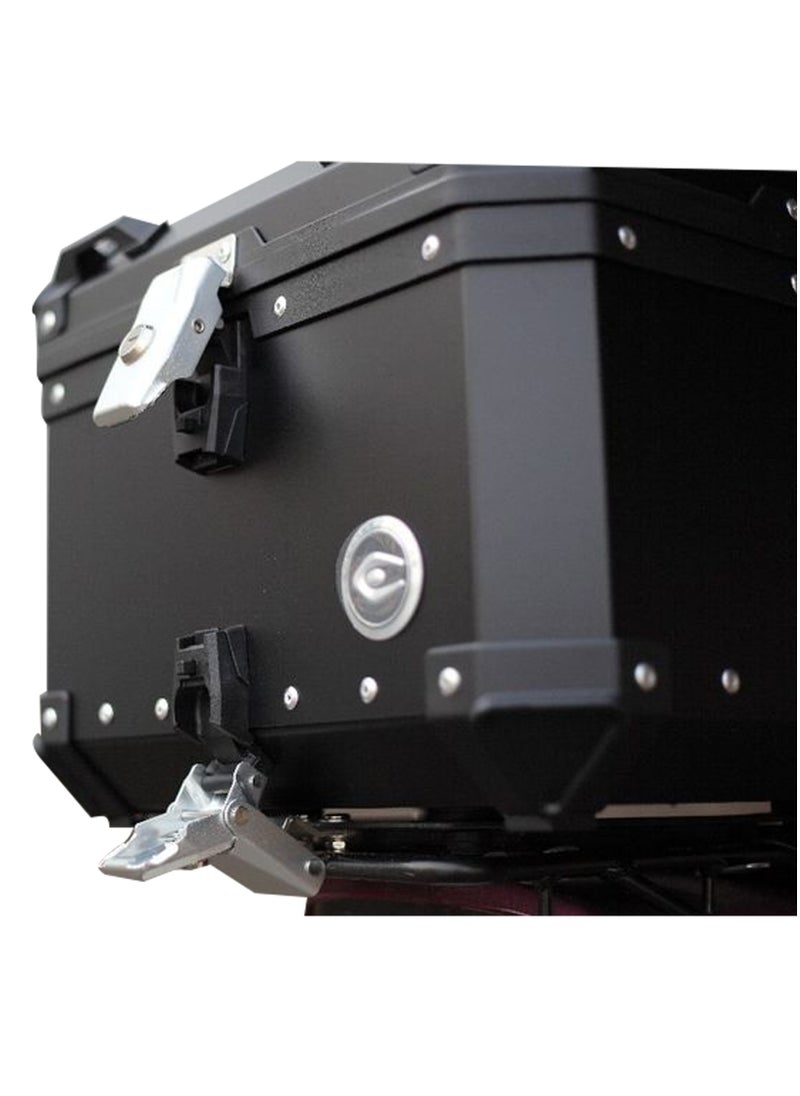 Generic Motorcycle Q1-J2 Coo Case Top Rack Accessories and  Utility Storage Box Black, 45L  - Image 5