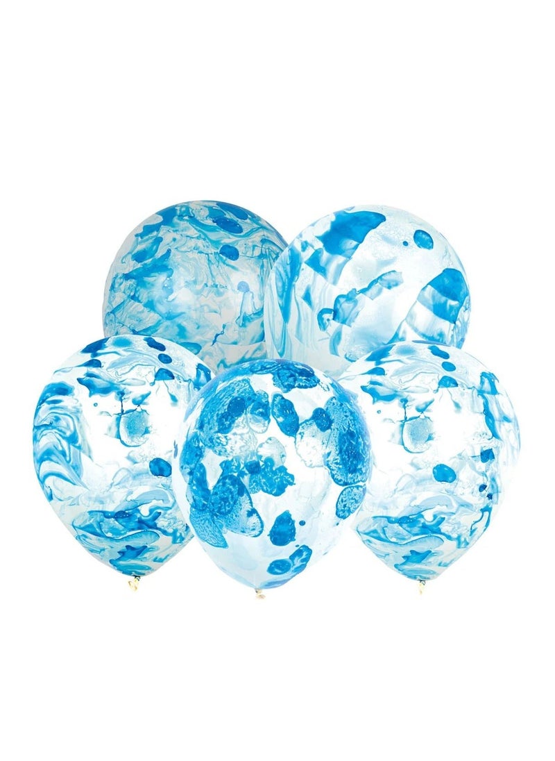 Talking Tables Marble Blue Balloons 5pack  - Image 2