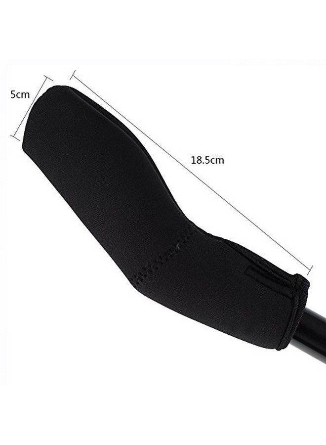 GLOGLOW 2Pcs/Pair Baby Stroller Armrest Cover Removable Zipper Crossbar Elastic Dustproof Protector Sleeve For Pushchair Pram Black - Image 3