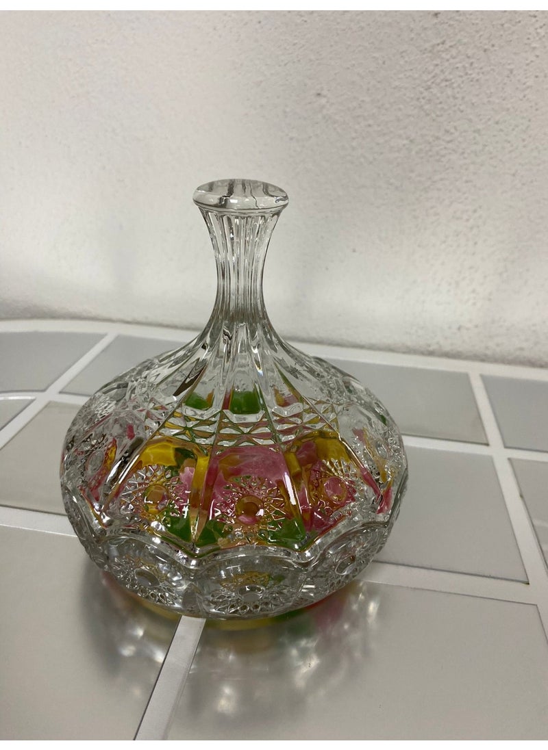 Bohemia Glass Sugar Bowl with Lid, Turkish Delight Holder, Treat Dragee Dispenser 230 ml - pzsku/ZECF486A3E624C4AFD628Z/45/_/1732349833/266c0d01-0e1a-4504-94d6-037898850fa7