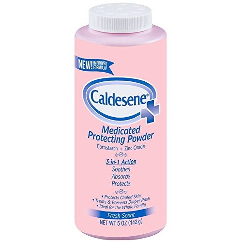 Caldesene Medicated Protecting Powder with Zinc Oxide & Cornstarch-Talc Free, 5 Ounce (2 Pack)