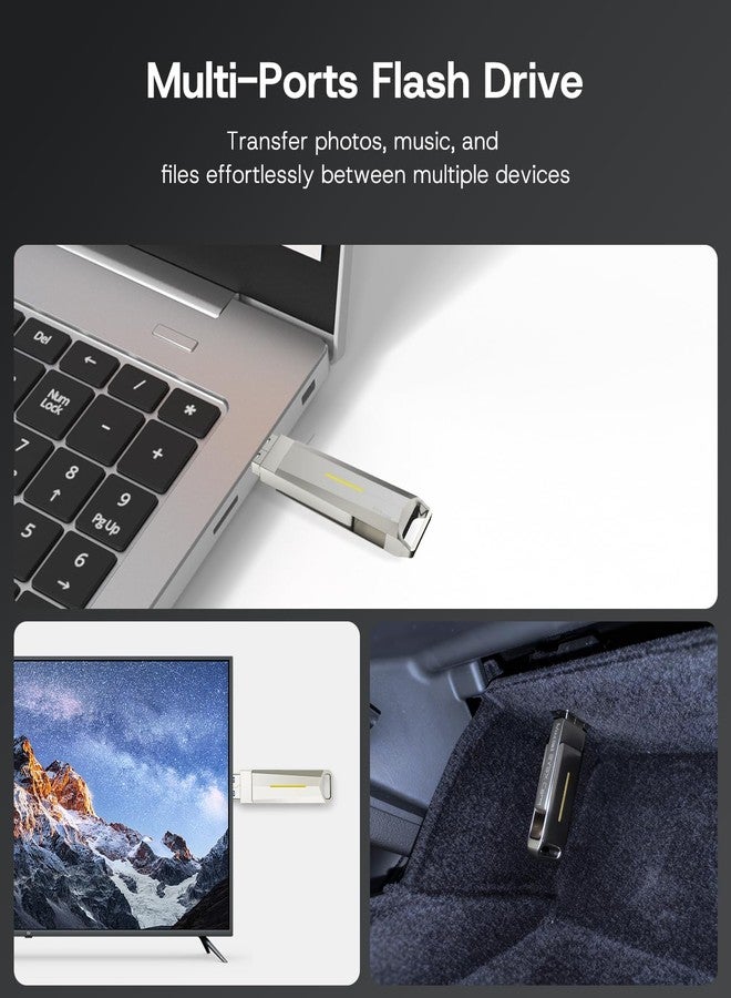 SUMK 128GB DashCam Tesla USB 3.2 Flash Drive - 200MB/S Read Rate, Zinc Alloy Body, 360° Rotation Protection, Plug and Play Compatible with Tesla Model 3/Y/S/X - Image 4