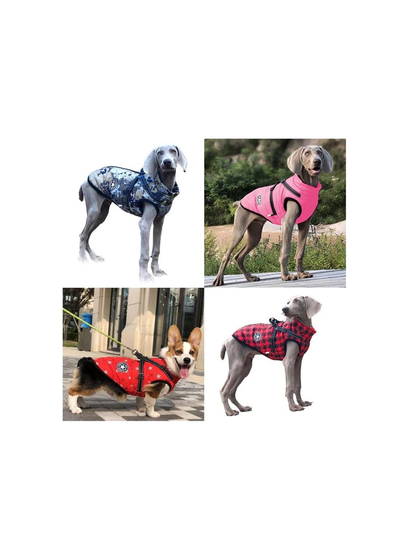 Generic - Pawbibi Sport - Waterproof Winter with Built-in Harness, Pawbibi Dog Jacket with Harness, Dog Coat with Harness Built in, Dog Coats for Large Dogs Winter Waterproof (Dark Red, Large) - Image 1