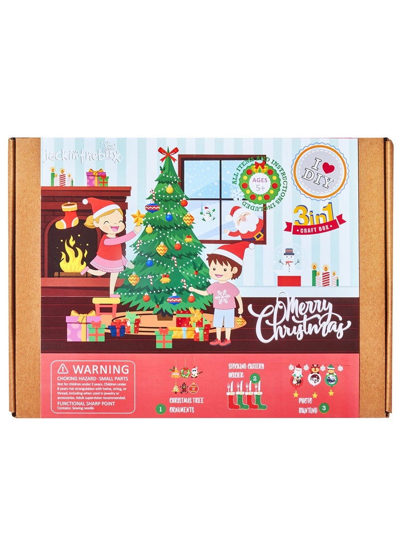 Merry Christmas 3 in 1 Activity Box - Image 1