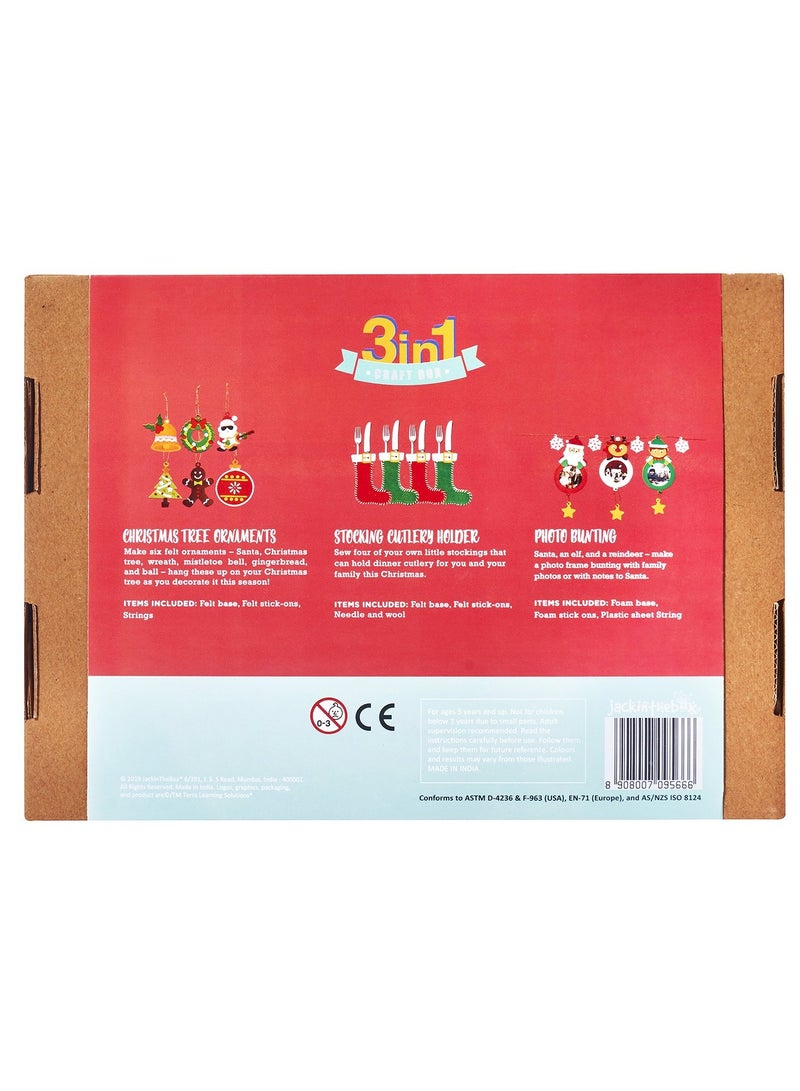 Merry Christmas 3 in 1 Activity Box - Image 2
