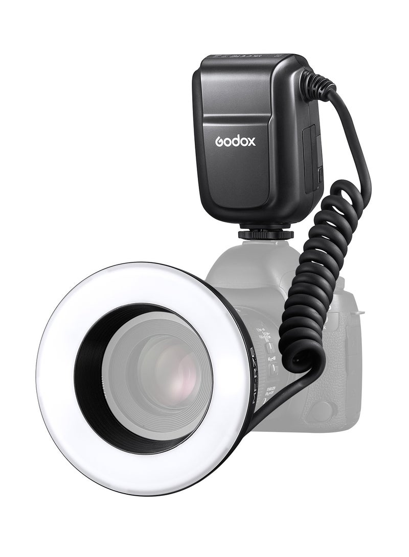 Godox MF-R76 Universal Macro Ring Flash Light GN14 10 Levels Adjustable Brightness with 8pcs Adapter Ring Large Capacity Battery Replacement for Canon Nikon Sony Fuji Olympus Panasonic Pentax DSLR Camera - Image 4