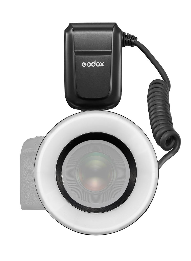 Godox MF-R76 Universal Macro Ring Flash Light GN14 10 Levels Adjustable Brightness with 8pcs Adapter Ring Large Capacity Battery Replacement for Canon Nikon Sony Fuji Olympus Panasonic Pentax DSLR Camera - Image 2