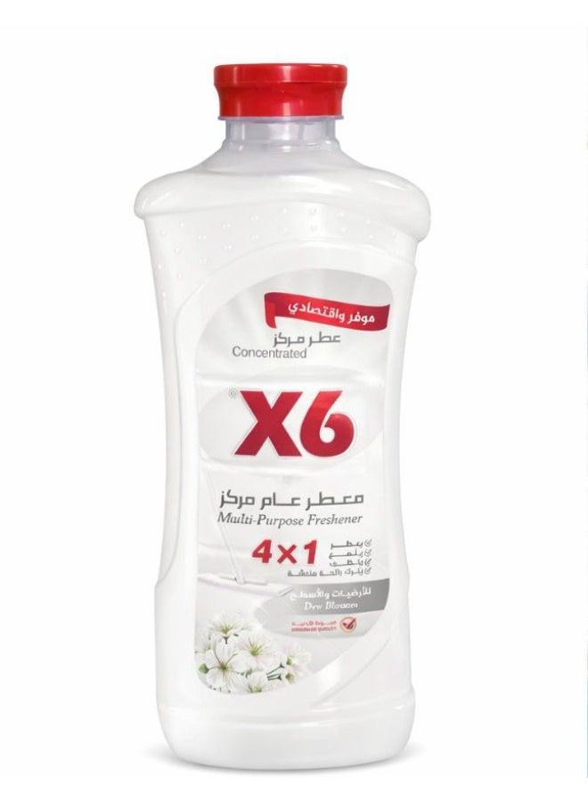 X6 Concentrated Multi-Purpose Freshener & Floor Cleaner – Dew Blossom Scent – 4-in-1 Action for Deep Cleaning, Disinfecting, and Long-Lasting Fragrance - Image 1