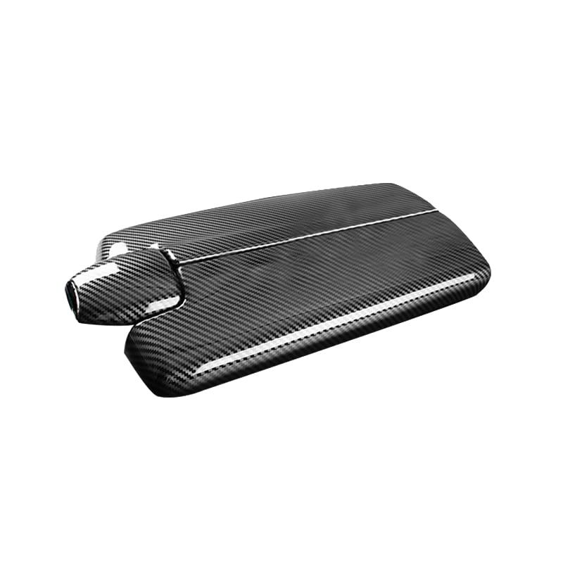 Generic Srxhappy Car Stowing Tidying Armrest Box Panel ABS Carbon Fiber Texture Cover Interior Trim for Mercedes Benz CLS W218 Class 2012-2017 Accessories  - Image 1