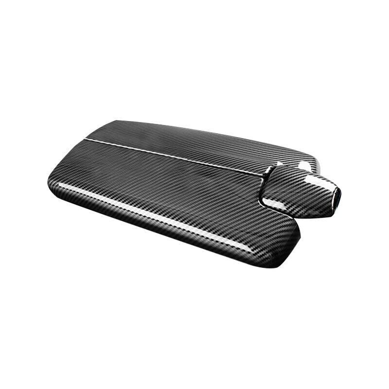 Generic Srxhappy Car Stowing Tidying Armrest Box Panel ABS Carbon Fiber Texture Cover Interior Trim for Mercedes Benz CLS W218 Class 2012-2017 Accessories  - Image 2