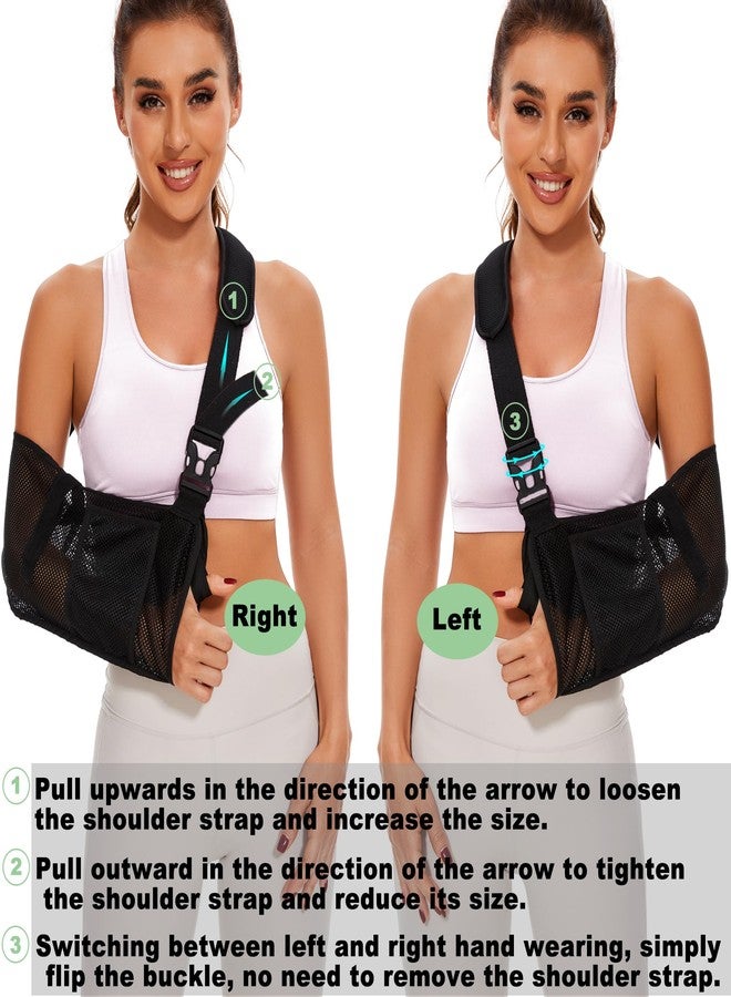 KONSEDIK Mesh Arm Sling - Medical Shoulder Sling for Shower - Adjustable Arm Brace,for Men Women Rotator Cuff Injury,Left Right Arm,Wrist, Elbow,Clavicle Fracture Post-Surgery(Large) - Image 5