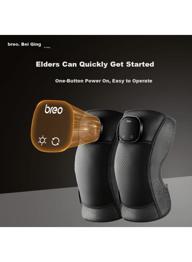 Breo X2 Heated Knee Massager Vibrating Knee Joint Massager Warm Knee Wrap For Cycling Elderly Cold Relief Windproof Gift For Parents And Seniors - Image 5