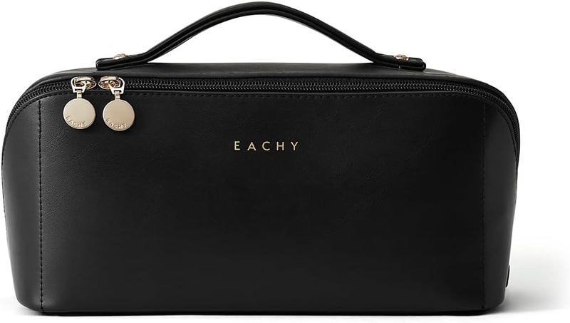 EACHY Travel Makeup Bag,Large Capacity Cosmetic Bags for Women,Waterproof Portable Pouch Open Flat Toiletry Bag Pattern Makeup Bag - Image 5