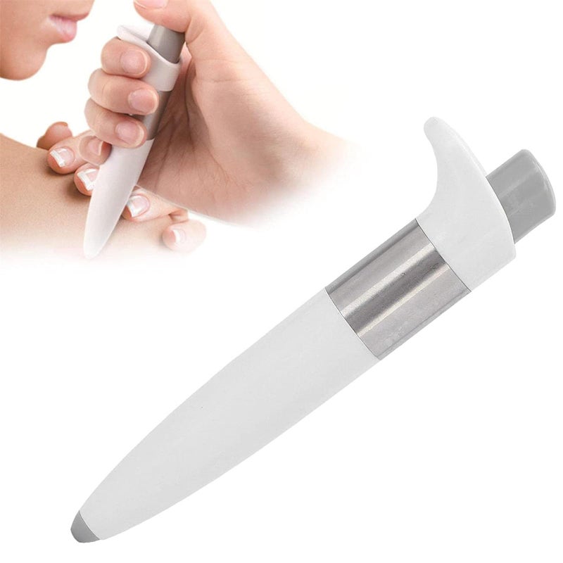 Muscle Massager: White ABS Compact Design - 5 Adjustable Intensity Levels, Needle-Free Electric Acupressure, Smart Acupoint Detection for Muscle Pain Relief, Physical Therapy, Home Office Travel Use - Image 1