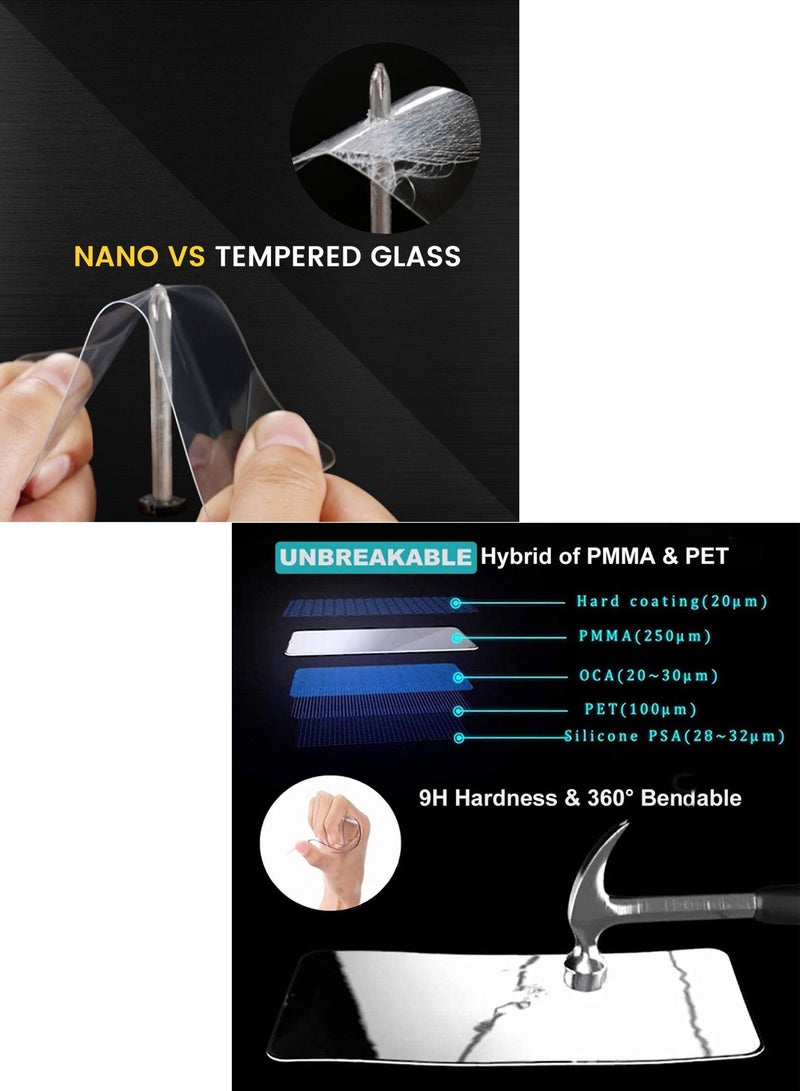 Wtech 9D Nano Ceramic Anti Fingerprint Full Coverage Full Glue Matte Screen Protector For Apple Iphone 14 Plus Clear and Black - Image 3