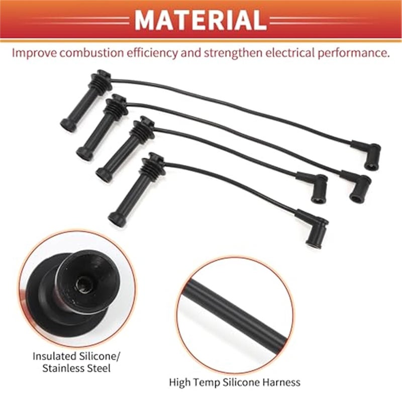 Vuzmode Car Spark Plug Coil Wires for Ford Fiesta - Image 4