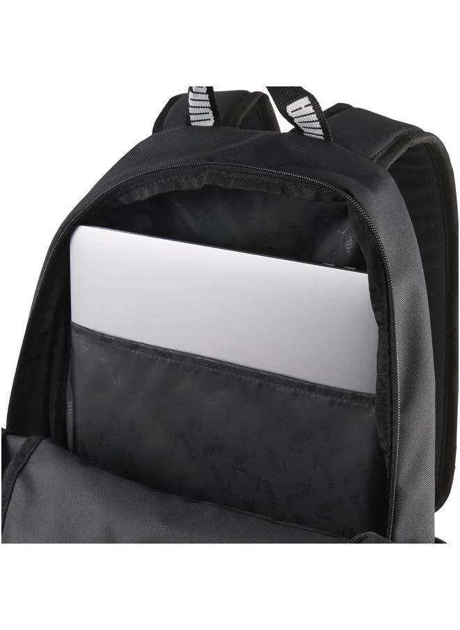 Puma black Phase Tape Zip Backpack  | Best Price UAE