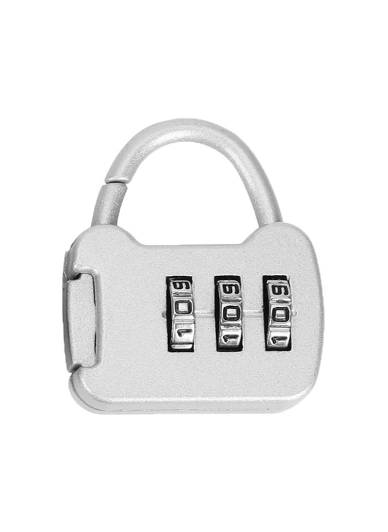 2 Pcs Padlocks & Hasps Travelling Bag Black Fuchsia 3 Digit Combined Combination Combination Padlocks Lock Padlock  - Image 1