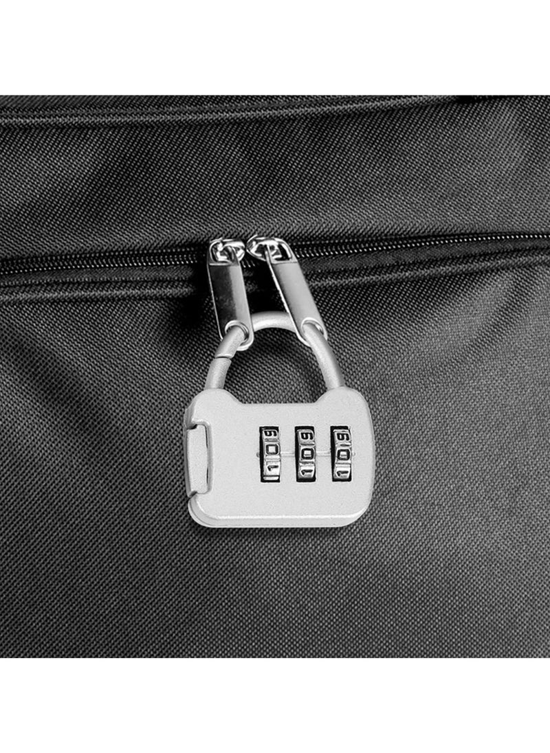 2 Pcs Padlocks & Hasps Travelling Bag Black Fuchsia 3 Digit Combined Combination Combination Padlocks Lock Padlock  - Image 5