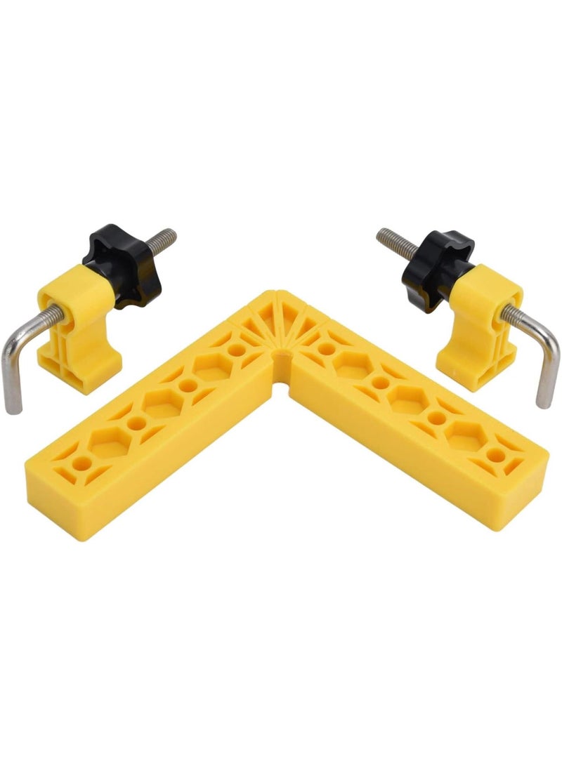 GGOOT Clamps for Woodworking Set, Right Angle Clamp ABS and Fiber Engineering Plastics for Cabinets Making for Hardware Parts for Hand Operated Tools(Yellow)  - Image 2