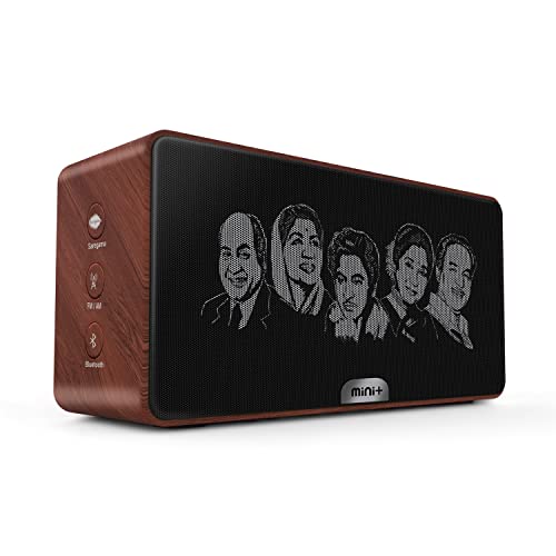 Carvaan Saregama Mini+ (Plus) Portable Music Player with 1000 Preloaded Songs, 10 Watt Speaker, Handsfree Calling, Bluetooth/Fm/Am/Aux (Vintage Brown) - Image 1
