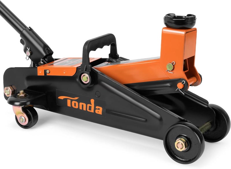 TONDA Floor Jack, Hydraulic Portable Car Jack, 2 Ton (3,800 lb) Capacity, Black - Image 1