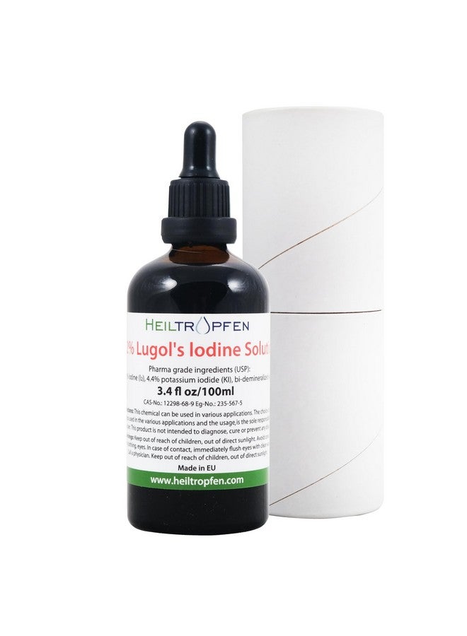 Heiltropfen 2.2% Lugol's Iodine Solution 3.4 Fl Oz | Pharmaceutical Grade Ingredients | Lugols Solution Made with Iodine and Potassium Iodide. Heiltropfen® - Image 1