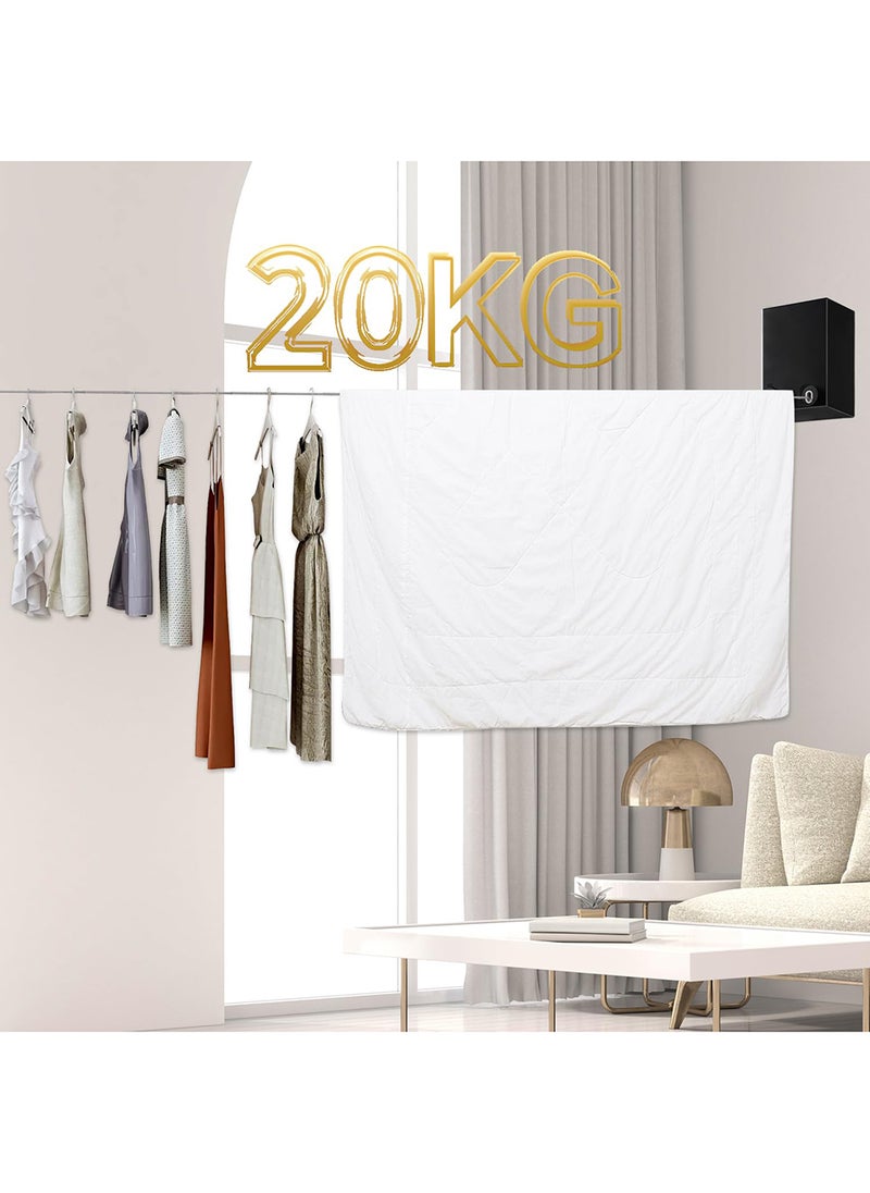 EzzySo Invisible Retractable Clothesline Stainless Seel Pull-Out Clothes-Drying Machine Rope Space-Saving Clothes Drying Rack For Household  - Image 5