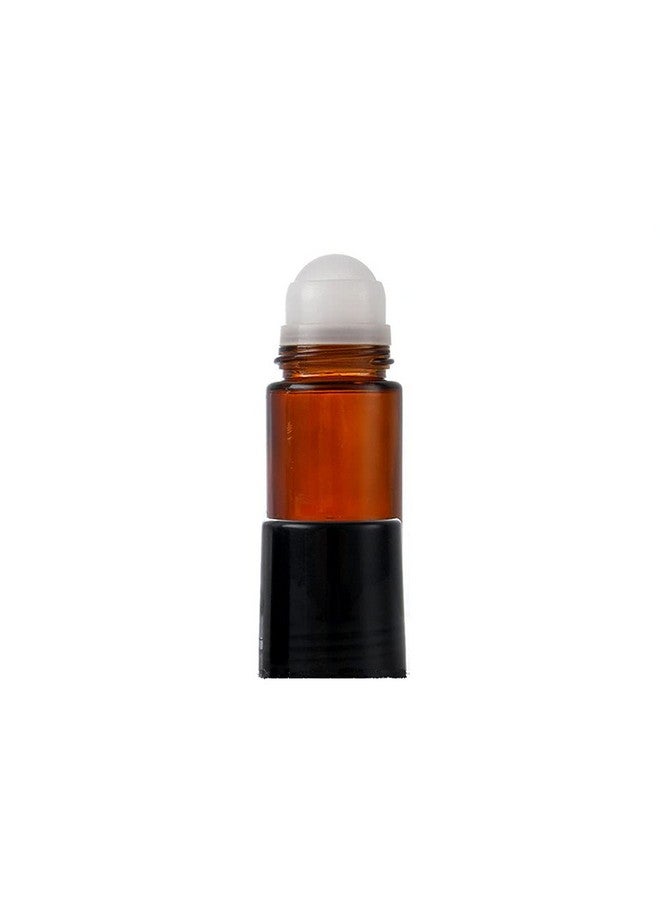Wresty 1.7 Oz 50Ml Glass Roll On Bottles Empty Deodorant Bottles Leakproof Diy Deodorant Container Amber Glass Roller Bottles For Essential Oils Perfume Cosmetics Sunscreen Moisturizer - Image 3