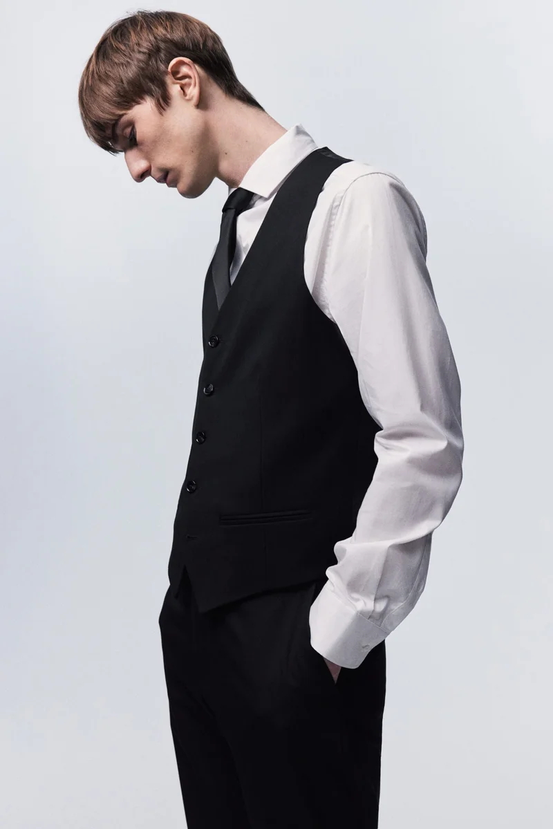 اتش اند ام Slim Fit Suit waistcoat