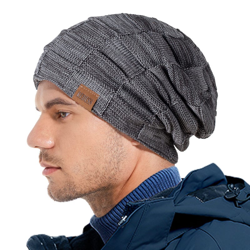 REDESS Beanie Hat for Men and Women Winter Warm Hats Knit Slouchy Thick Skull Cap - Image 5