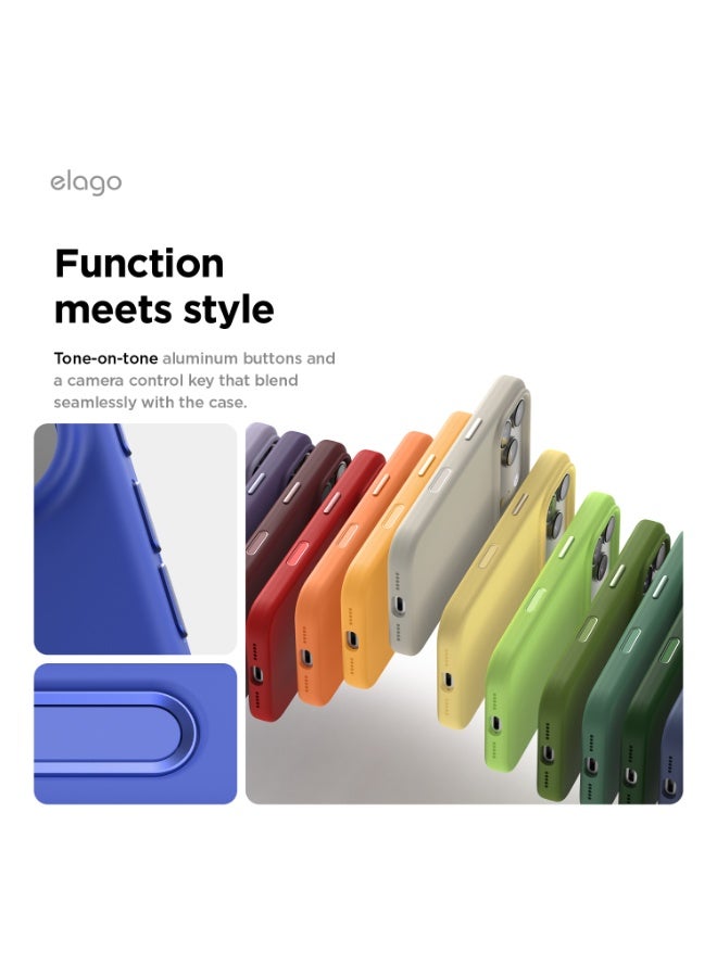 Elago Magnetic Liquid Silicone for iPhone 17 Pro case cover [Camera Control Button Cover]compatible with MagSafe Shockproof - Cobalt Blue - Image 4
