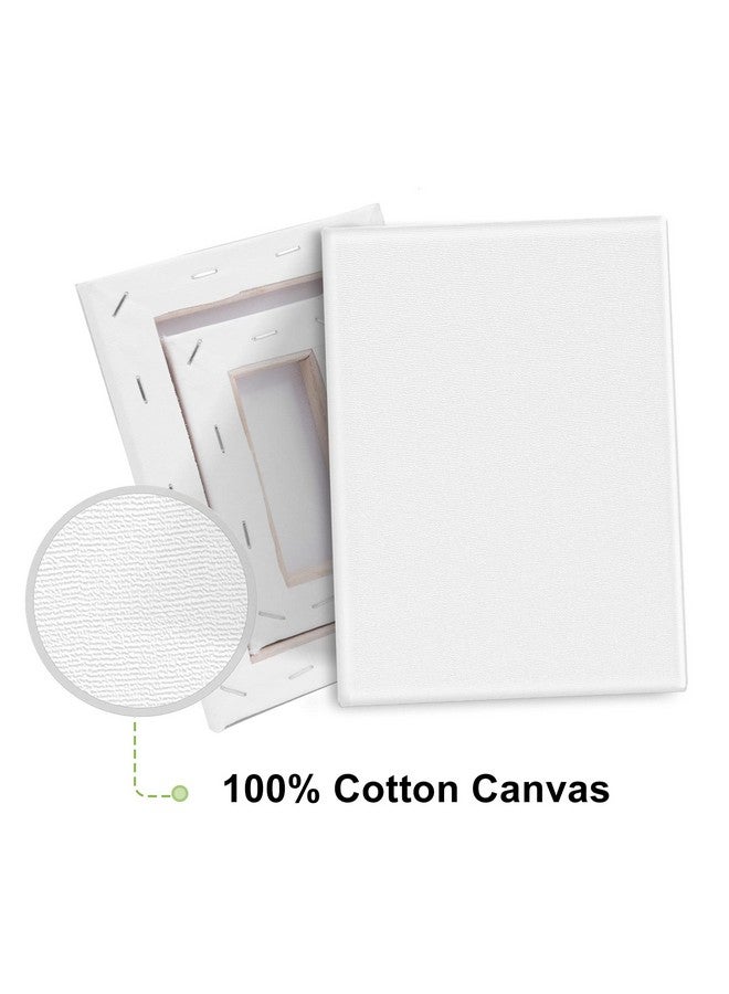 ESRICH 4 Packs Stretched Canvases For Painting With 3X5In 5X7In 8X10In 10X12In Primed Canvas Blank Painting Canvas For Oil & Acrylic Paint. - Image 2