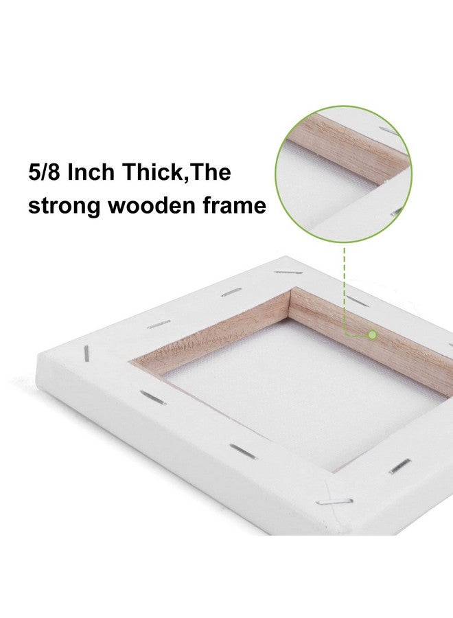 ESRICH 4 Packs Stretched Canvases For Painting With 3X5In 5X7In 8X10In 10X12In Primed Canvas Blank Painting Canvas For Oil & Acrylic Paint. - Image 5