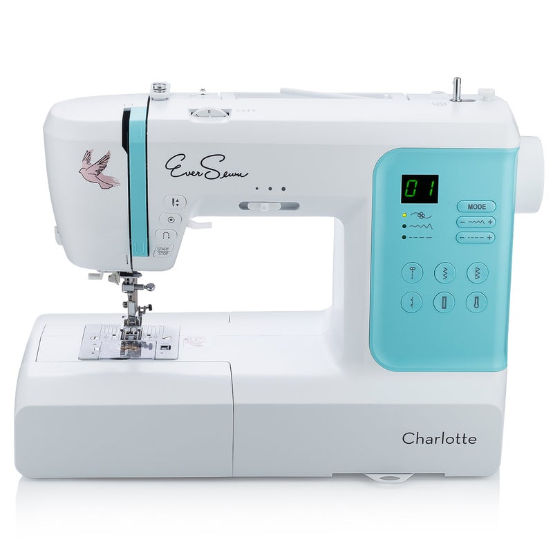 EverSewn Charlotte 80Stitch Computerized Sewing Machine Professional Quilting Free Motion Features Beginner to Expert