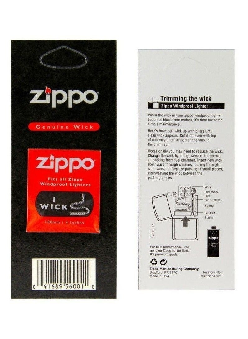 زيبو بطاقة العرض Zippo Wick باللون الأسود  - Image 2