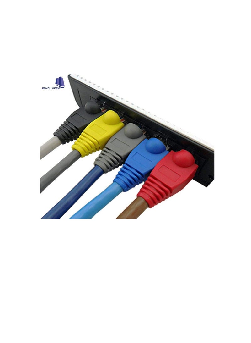 Ethernet RJ45 Cable Connector Boots Silicon Cover Strain Relief Boots CAT5 CAT5E CAT6 CAT6E Grey  Pack of 50 - Image 3