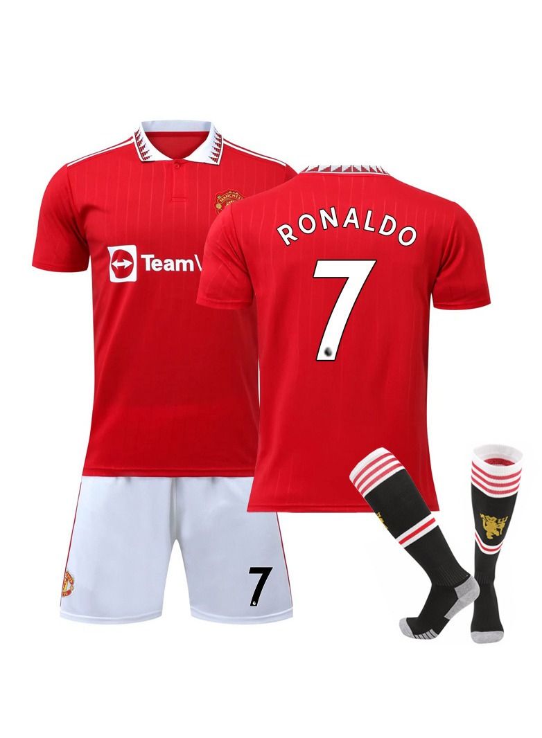 KUYING 3-Piece Ronaldo Stadium 7 Men's Soccer Jersey  - Image 1