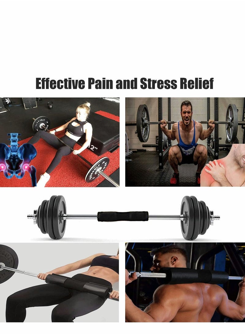 Excefore - Barbell Pad Squat Pad, Foam for Squats Cushion, Lunges Bar Padding Hip Thrusts Standard Olympic Weight Provides Cushion to Neck and Shoulders While Training - Image 1